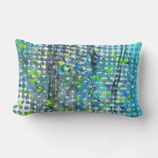 Seaside Storm Lumbar Pillow (Front)
