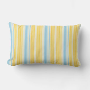 Seaside Stripes 01 (vertical Stripes) Lumbar Pillow