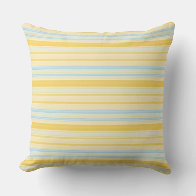 Seaside Stripes 04 Throw Pillow (Front)