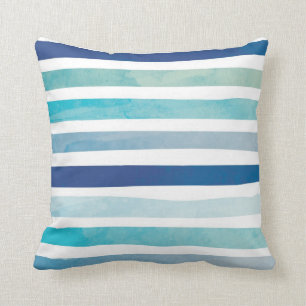 Seaside Stripes Throw Pillow