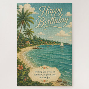 Seaside Sunshine Birthday Escape Jigsaw Puzzle