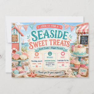 Seaside Sweet Treats Bake Sale Design Invitation