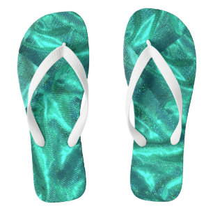 "Seaside Symphony: High Tide Design" Flip Flops