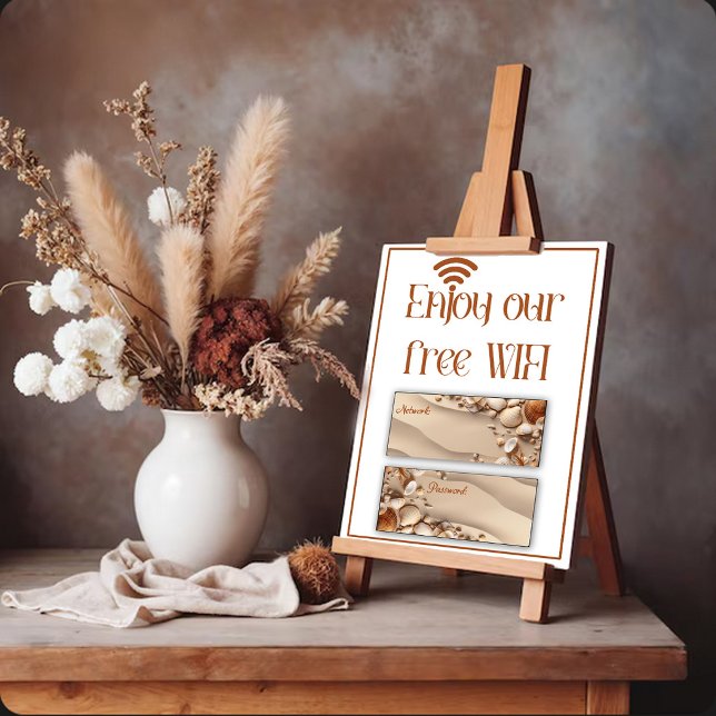 Seaside Themed Wifi Sign (Creator Uploaded)