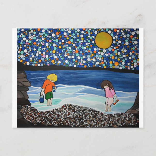 seaside treasure hunting postcard (Front)
