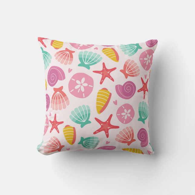 Seaside Treasures Throw Pillow (Front)