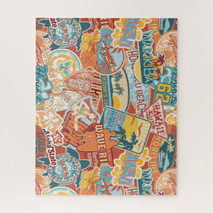 Seaside Vacation Waikiki Bay Hawaii Jigsaw Puzzle