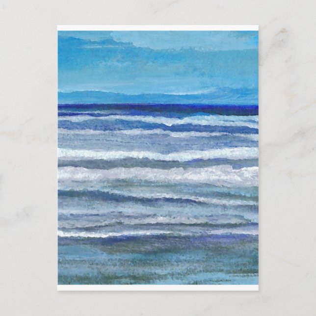 Seaside View Ocean Art Postcard (Front)