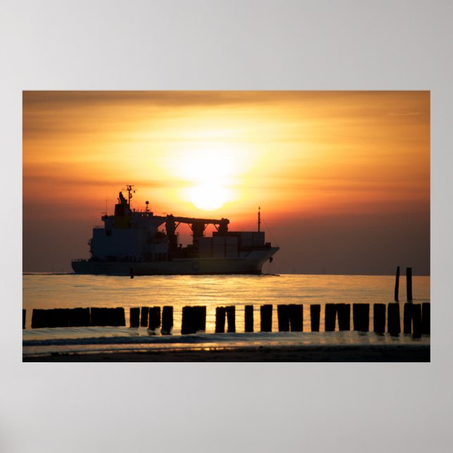 Seaside views - greetings from the sea poster (Front)