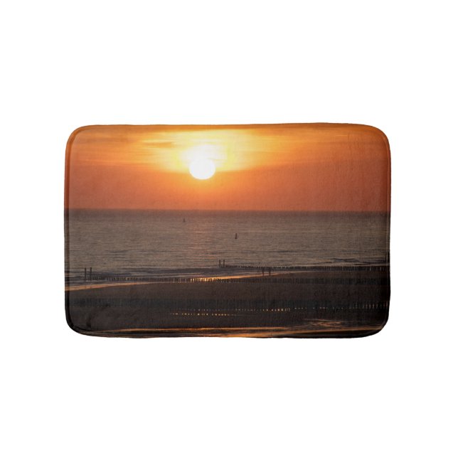 Seaside views sunset bath mat (Front)
