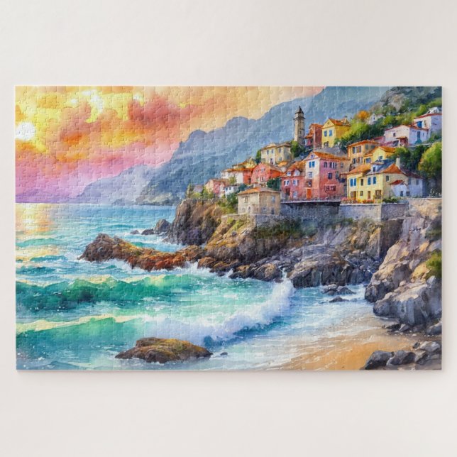 Seaside Village Puzzle (Horizontal)