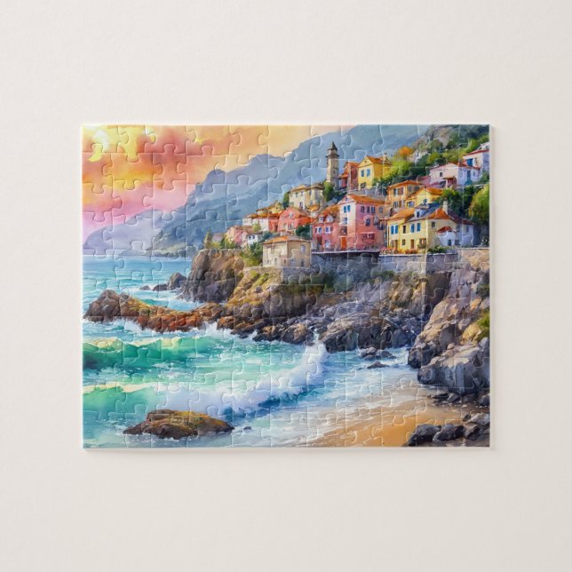 Seaside Village Puzzle (Horizontal)