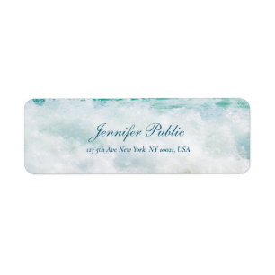 Seaside Waves Artwork Texte manuscrit