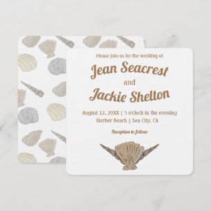 Seaside Wedding Coastal Invitation