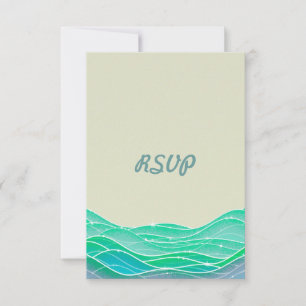 Seaside Wedding Magical Waves Invite