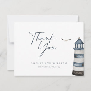 Seaside Wedding Thank You Card