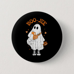 Season Cute Ghost Halloween Boujee Boo Jee 1 2 Inch Round Button