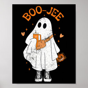 Season Cute Ghost Halloween Boujee Boo Jee Poster