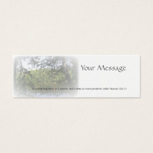 Season Ecclesiastes Name Gift Tag Business Card