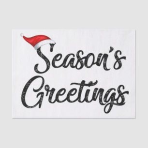 Season Greeting Tissue Paper