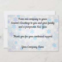Season Greetings non religious christmas business