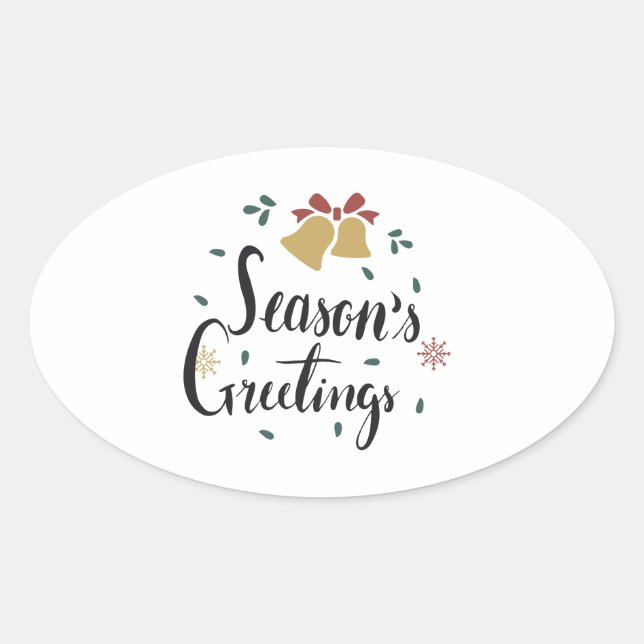 Season Greetings Sticker (Front)