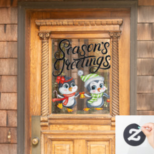 Season Greetings Window Cling