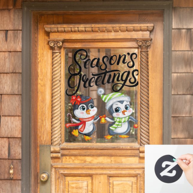 Season Greetings  Window Cling (Home Door)