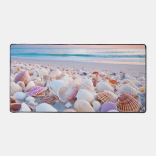 Season Leaves Tranquil Peaceful Nature  Desk Mat