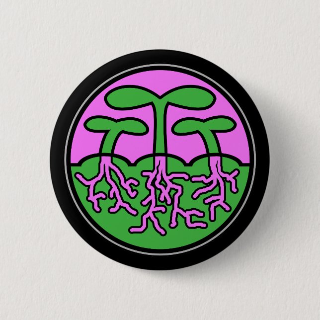 Season Medallion: Spring 2 Inch Round Button (Front)