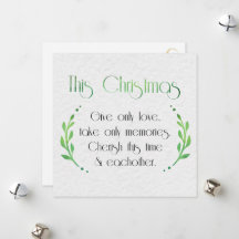 Season Minimalist Sentiment with Gold Flourishes