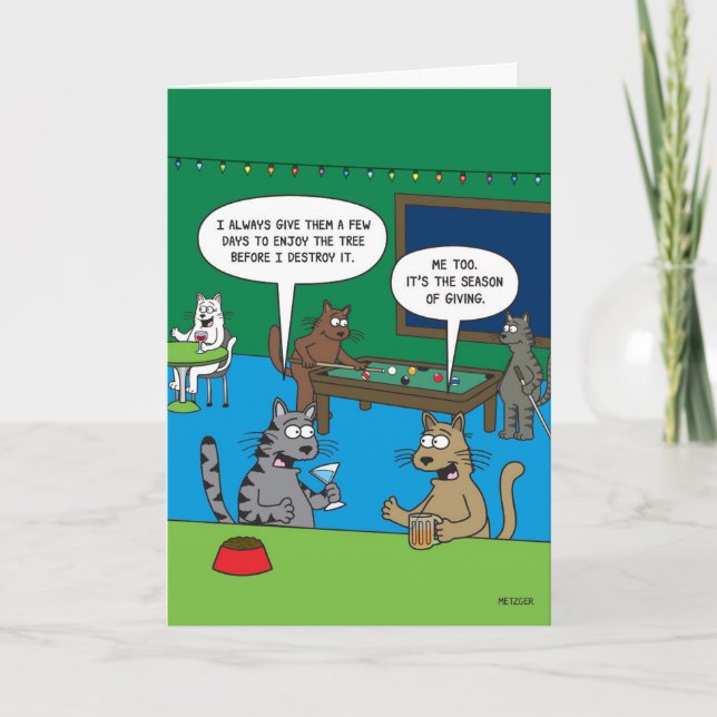 Season of Giving Merry Christmas Card (Front)