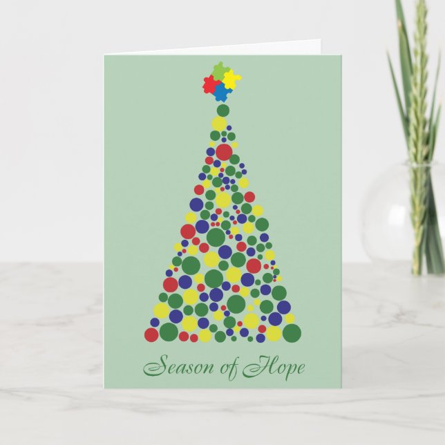 Season of Hope - Autism Awareness Holiday Card (Front)