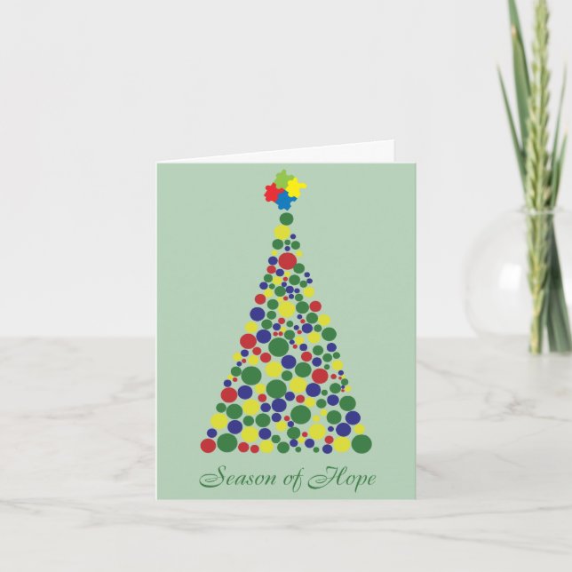 Season of Hope - Autism Awareness Holiday Card (Front)