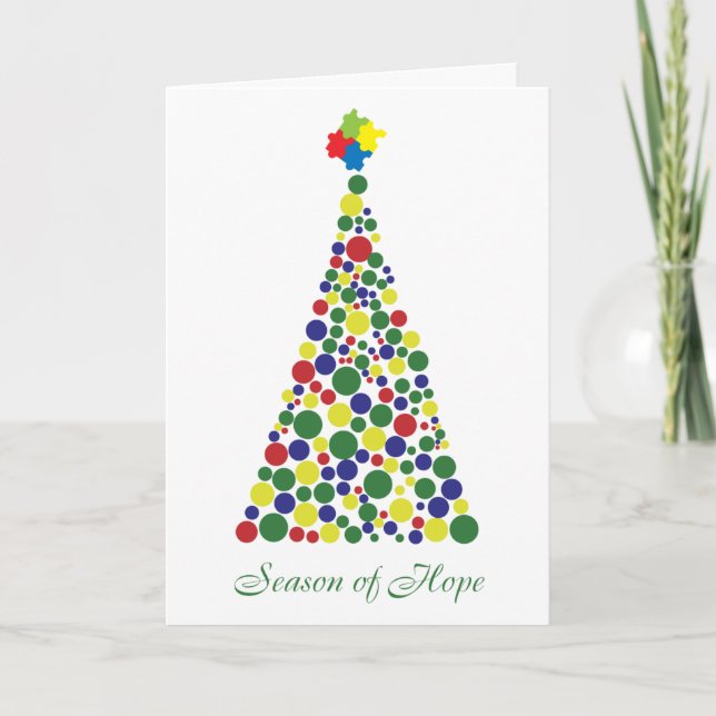 Season of Hope - Autism Awareness Holiday Card (Front)