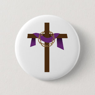 Season Of Lent Cross 2 Inch Round Button