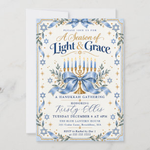 Season of Light & Grace Hanukkah Invitation