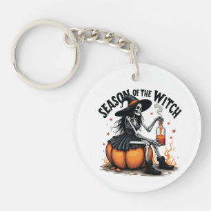 Season Of the Witch Spooky Hallowee Wtich  Keychain