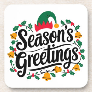 Season´s greetings Christmas Coaster