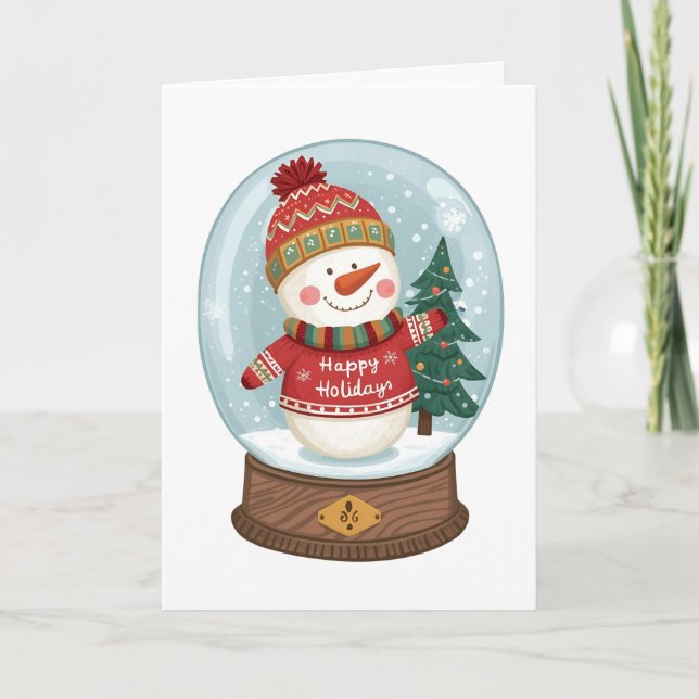 Season’s Greetings from a Sweater-Clad Snowman!⛄️❄ Holiday Card (Front)