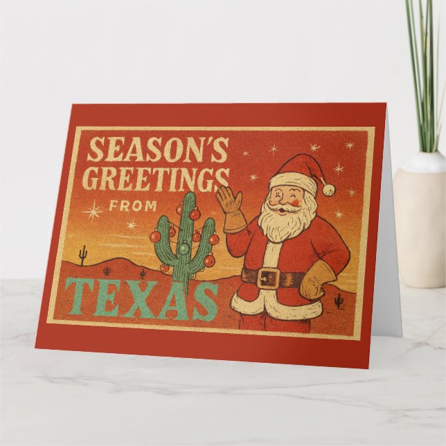 Season’s Greetings from Texas Card (Front)