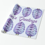 Season’s Greetings Pinecone Wrapping Paper<br><div class="desc">Media: Glossy Wrapping Paper Make sure every gift you give has a layer of love by creating custom wrapping paper. Available in four types of premium paper and different five sizes, our wrapping paper has all of your gift wrapping needs covered - because the presentation matters just as much as...</div>