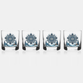 season Winter  Whiskey Glass