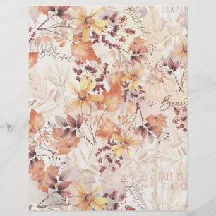 Seasonal Autumn Paper Crafts Fall Scrapbook Paper