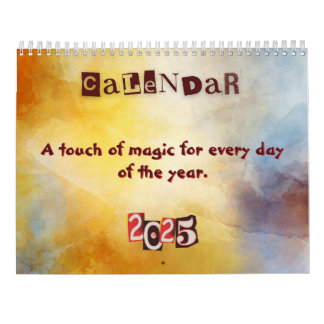 Seasonal Calendar with Artwork 2025