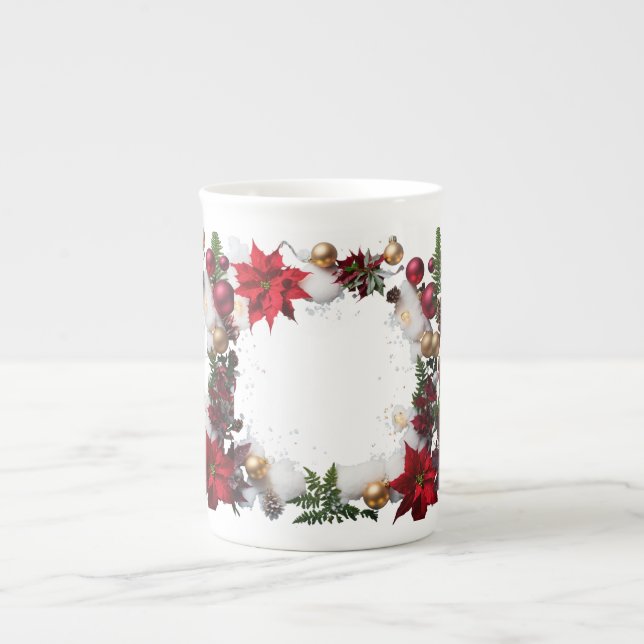 Seasonal Christmas Bone China Mugs   (Front)