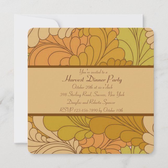 Seasonal Colours Invitation (Front)