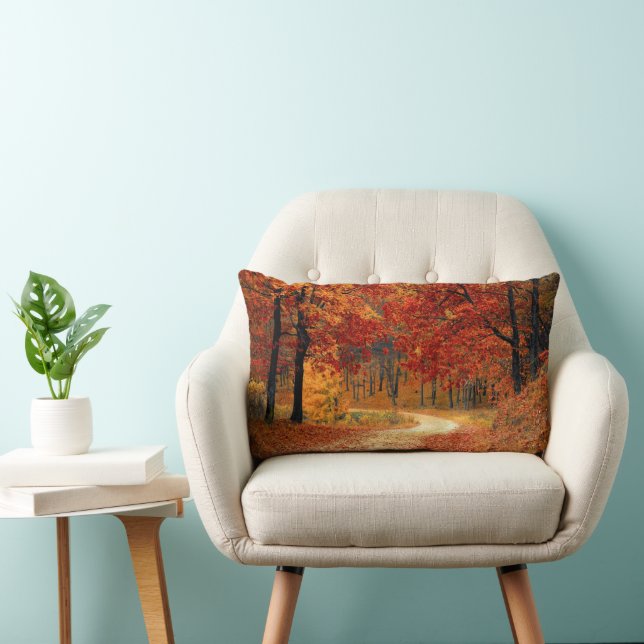 Seasonal colours of Autumn Lumbar Pillow (Chair)