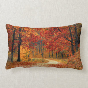 Seasonal colours of Autumn Lumbar Pillow