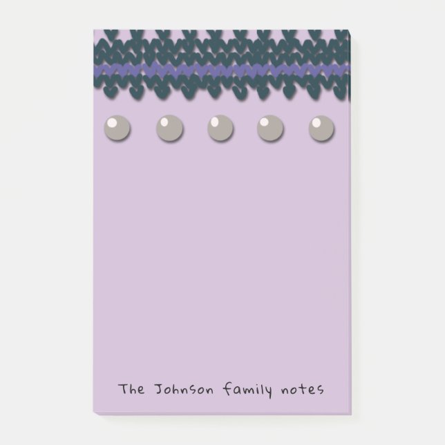 Seasonal Family Notes with Custom Text and Colour (Front)